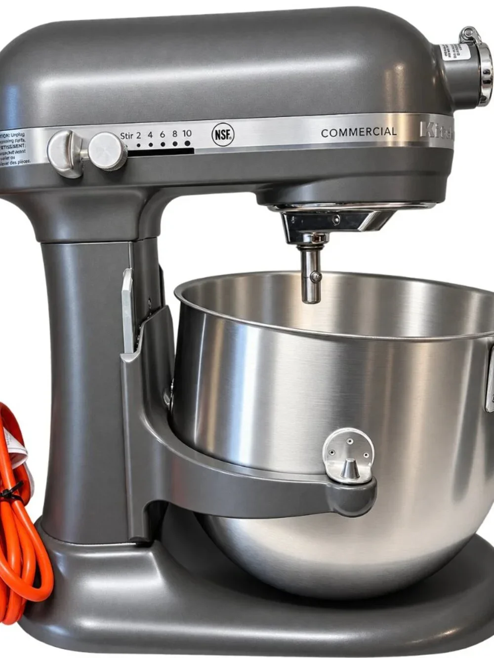 KitchenAid KSM8990DP 8 Qt Commercial Bowl-Lift Stand Mixer Silver NSF 10 Speed